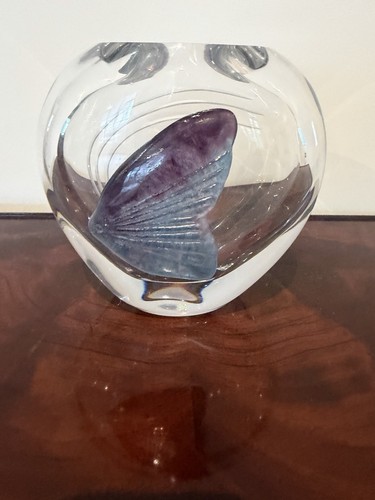 Daum crystal vase france pate - vase,